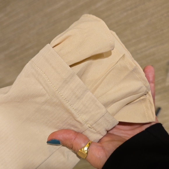 Free People Beige Military Style Jacket Blazer, Size M - Picture 2 of 8